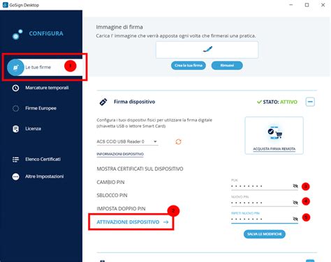 Attivazione di una Smart Card 